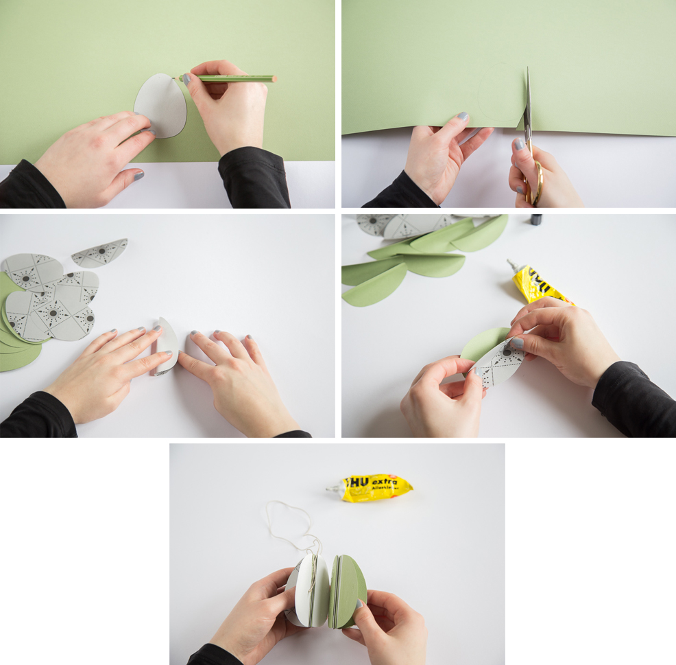 DIY paper Easter eggs