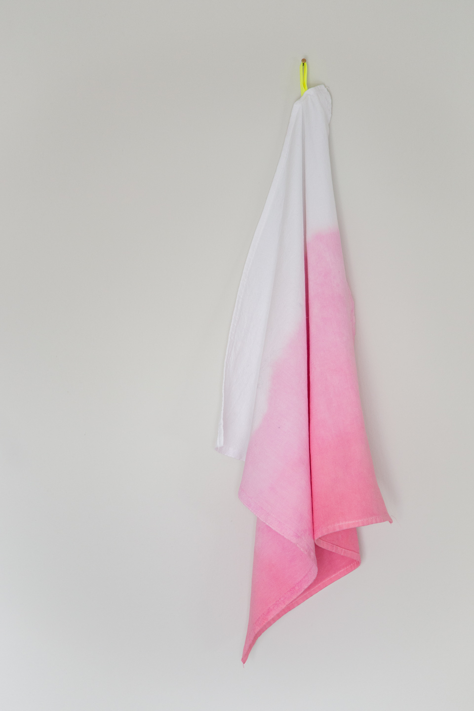 DIY dip dye teatowels