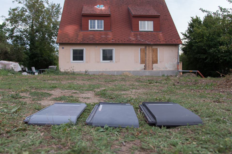 roof tiles and garden joy