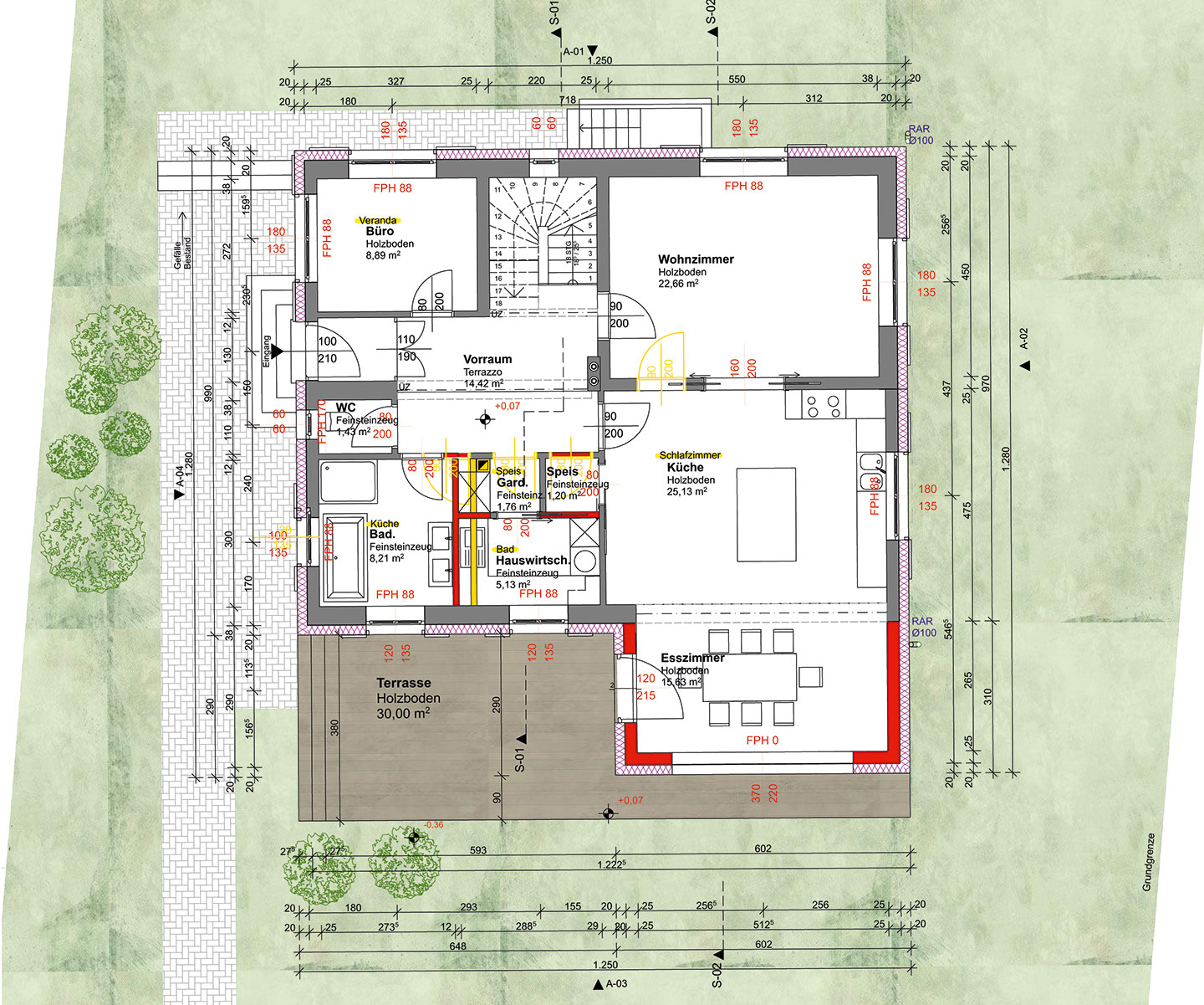 Neuer Grundriss Erdgeschoß